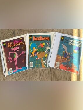 Whitman Bronze Age 1979 Comic Book Lot 3 Pink Panther Bugs Bunny
Road Runner